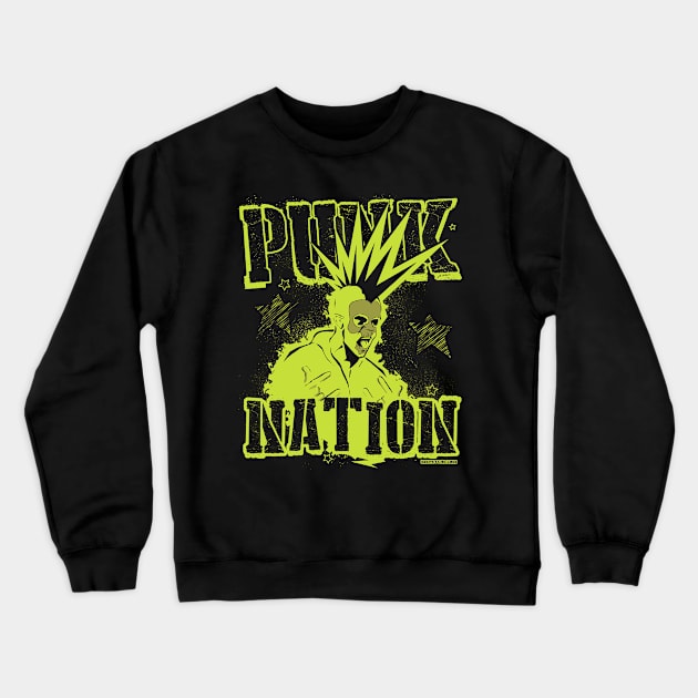 Punk Nation Crewneck Sweatshirt by mrpsycho